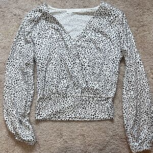 Lush Women's Long Sleeve Crop Top